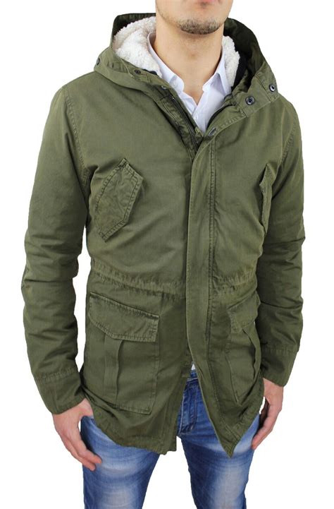 parka uomo nero militare ysl|OUTERWEAR .